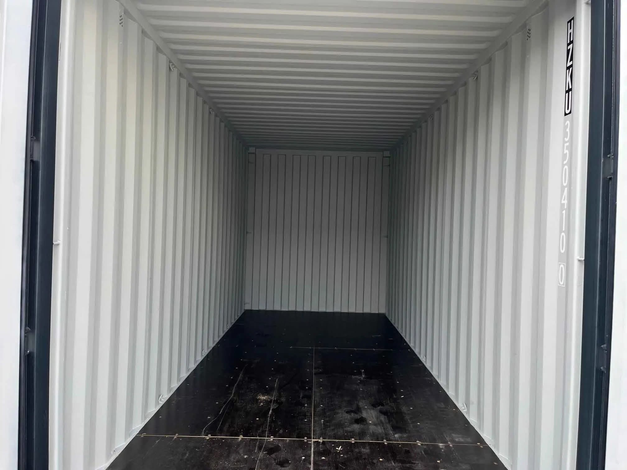 20 fots high cube container intérieur profondeur