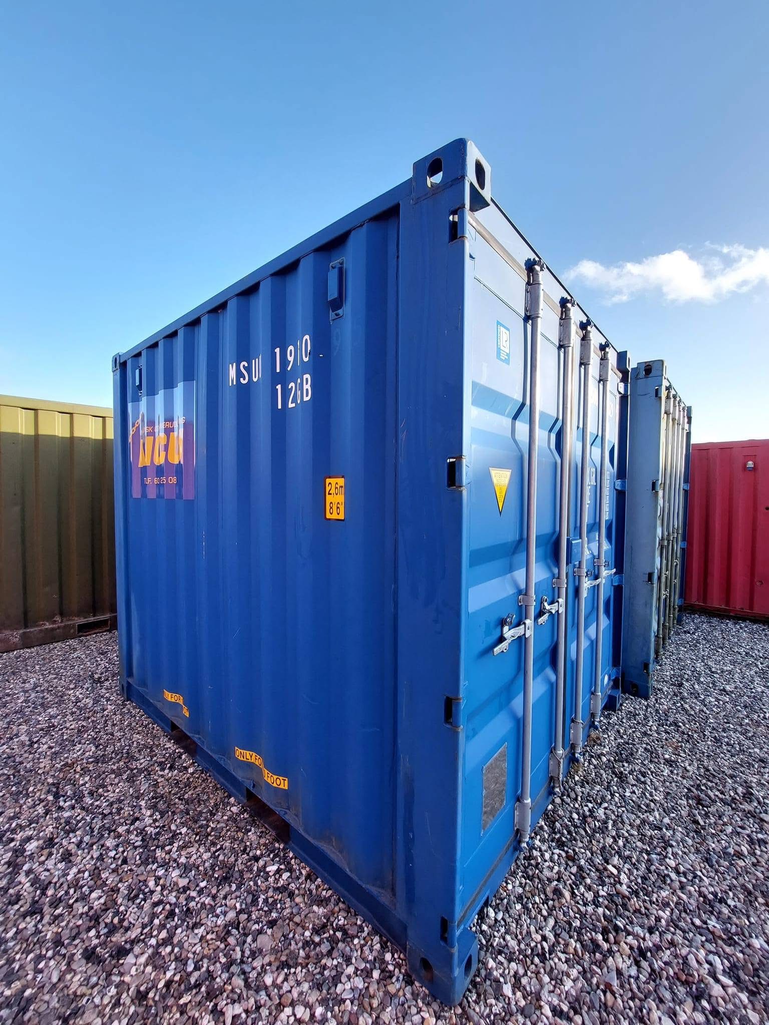10 fots isolerad container 3/4 vinkel