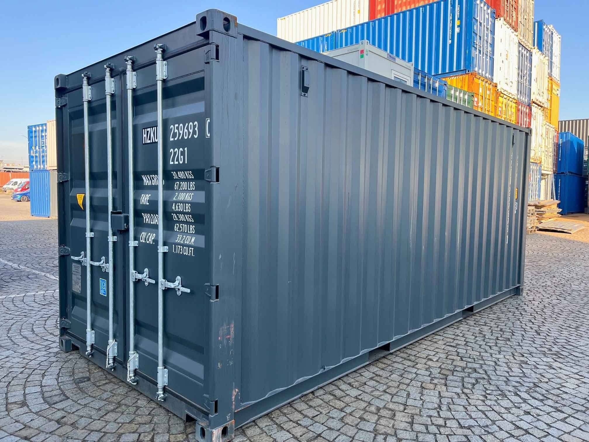 20 fots container 3/4 vinkel
