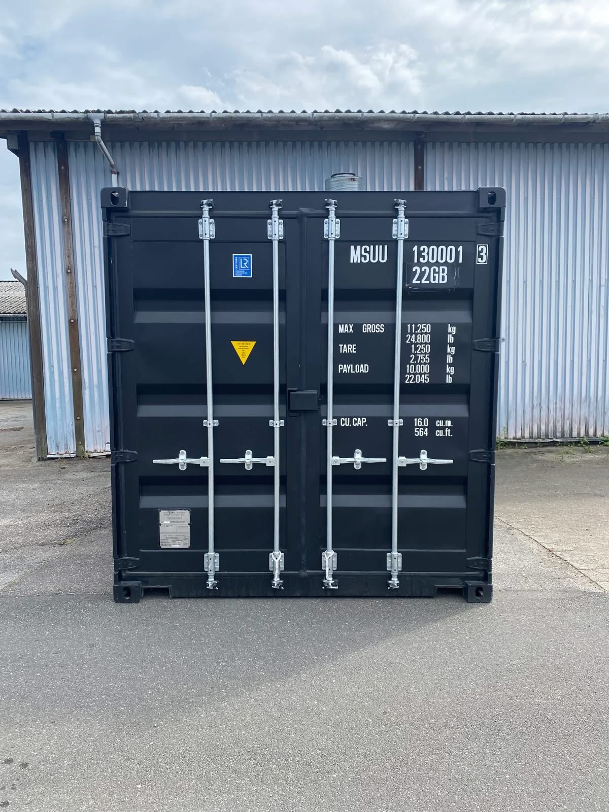 10 fots container sort data-plade