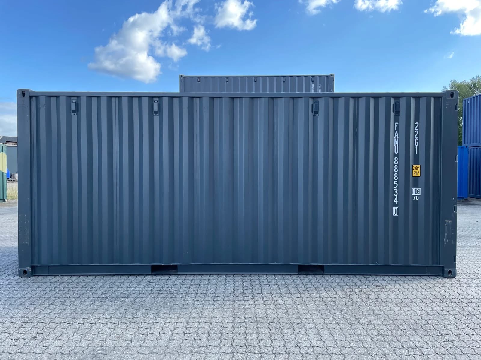 20 fots container sidavinkel
