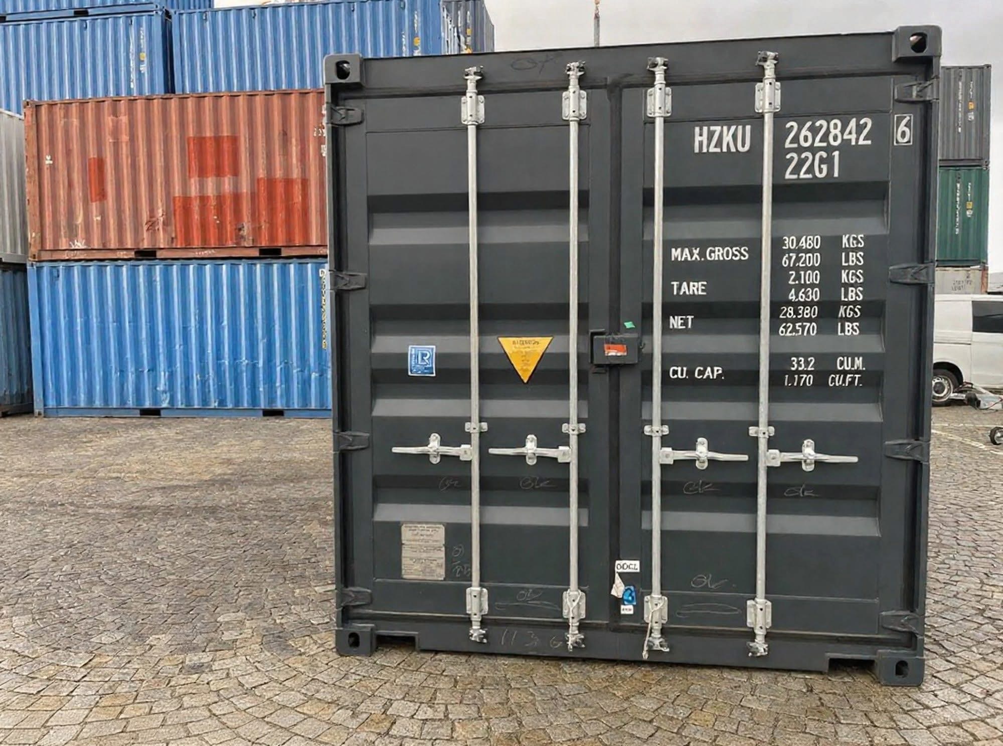 20 fots isolerad container porte données façade