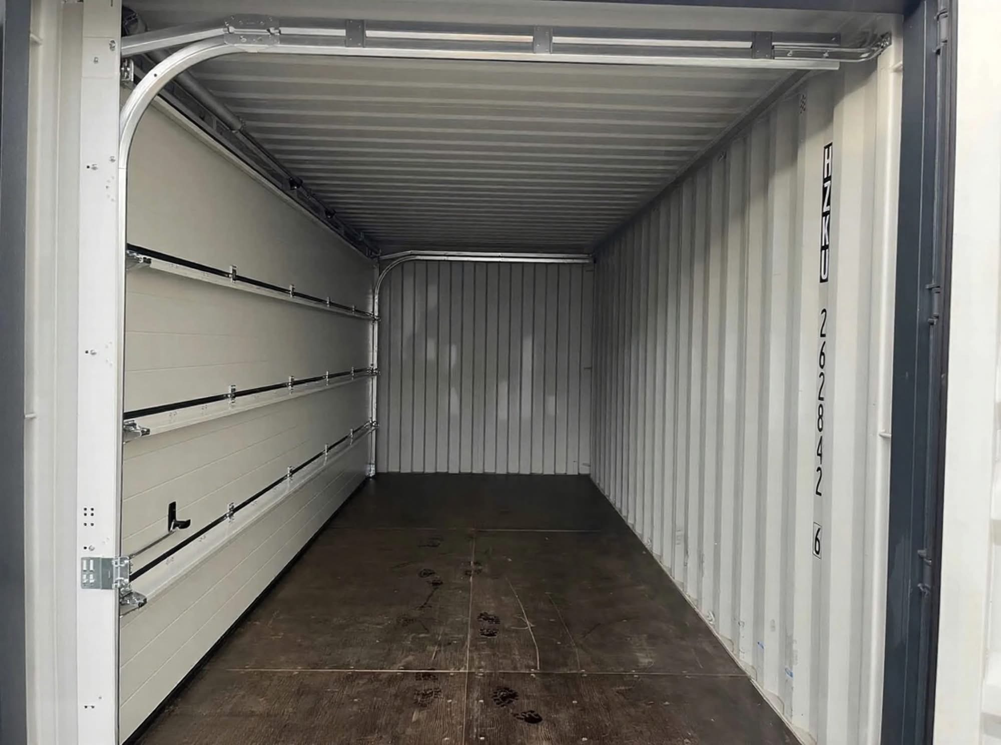 20 fots isolerad container sektionsport intérieur détail
