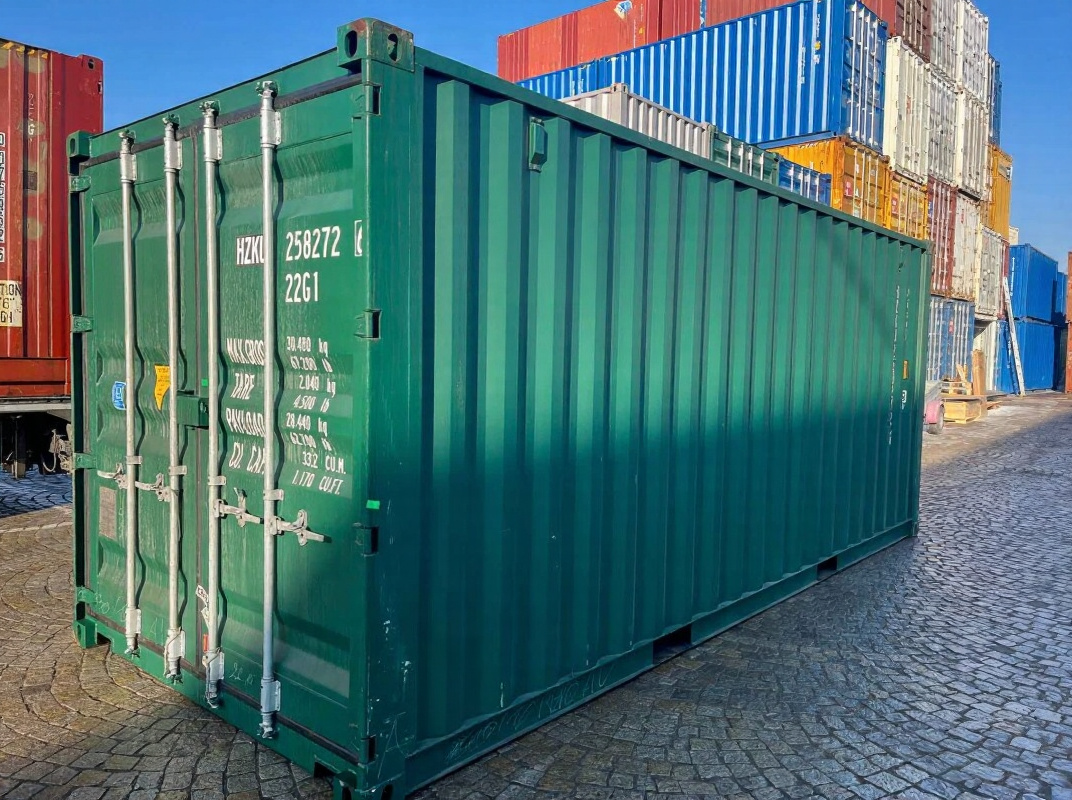 20 fots container groen RAL6005