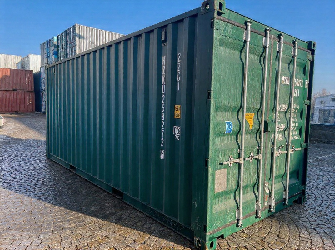 20 fots container groen sida
