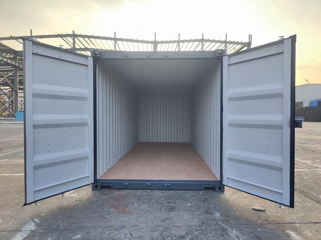 20 fots container sort RAL9005 sida