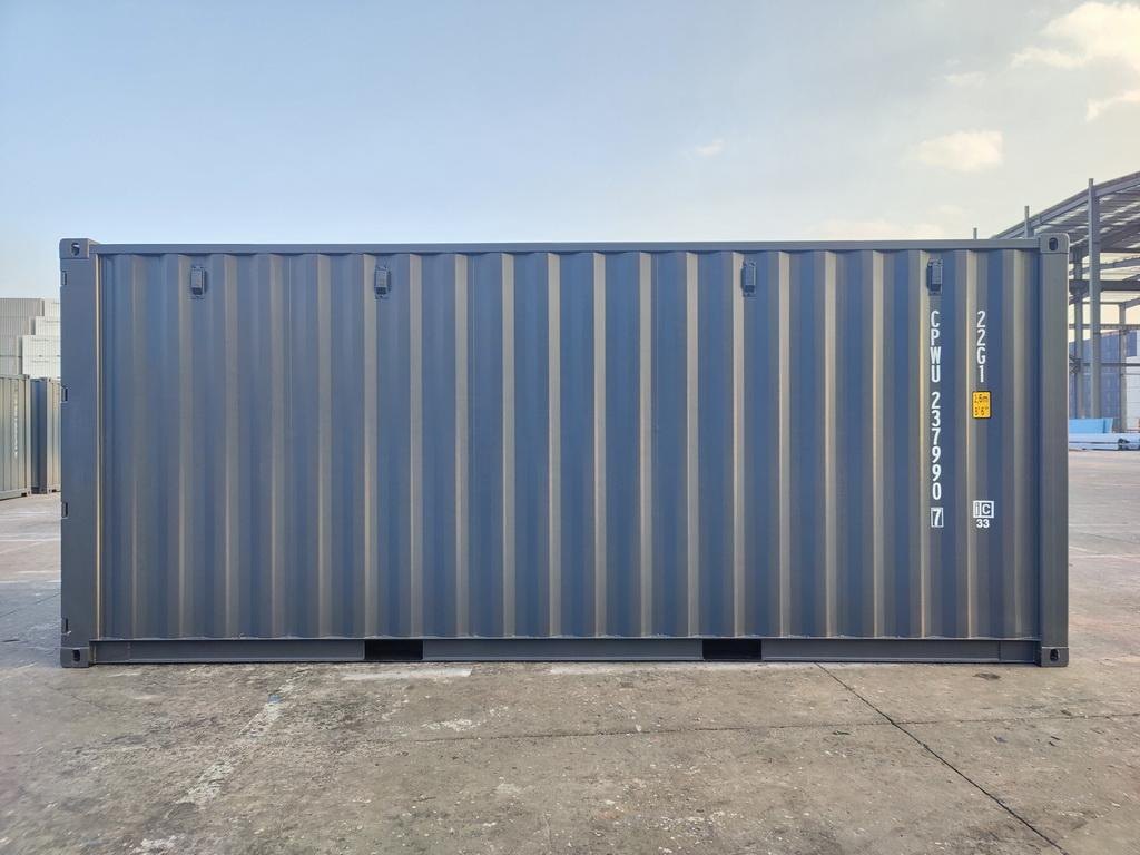 20 fots container sort RAL9005 baksida